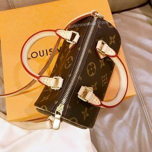 Louis Vuitton Nano Speedy Monogram Crossbody Bag
